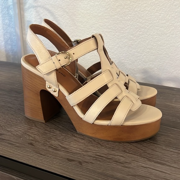 Lucky brand Women's Imana Strappy Slingback Platform Dress Sandals - Picture 11 of 12